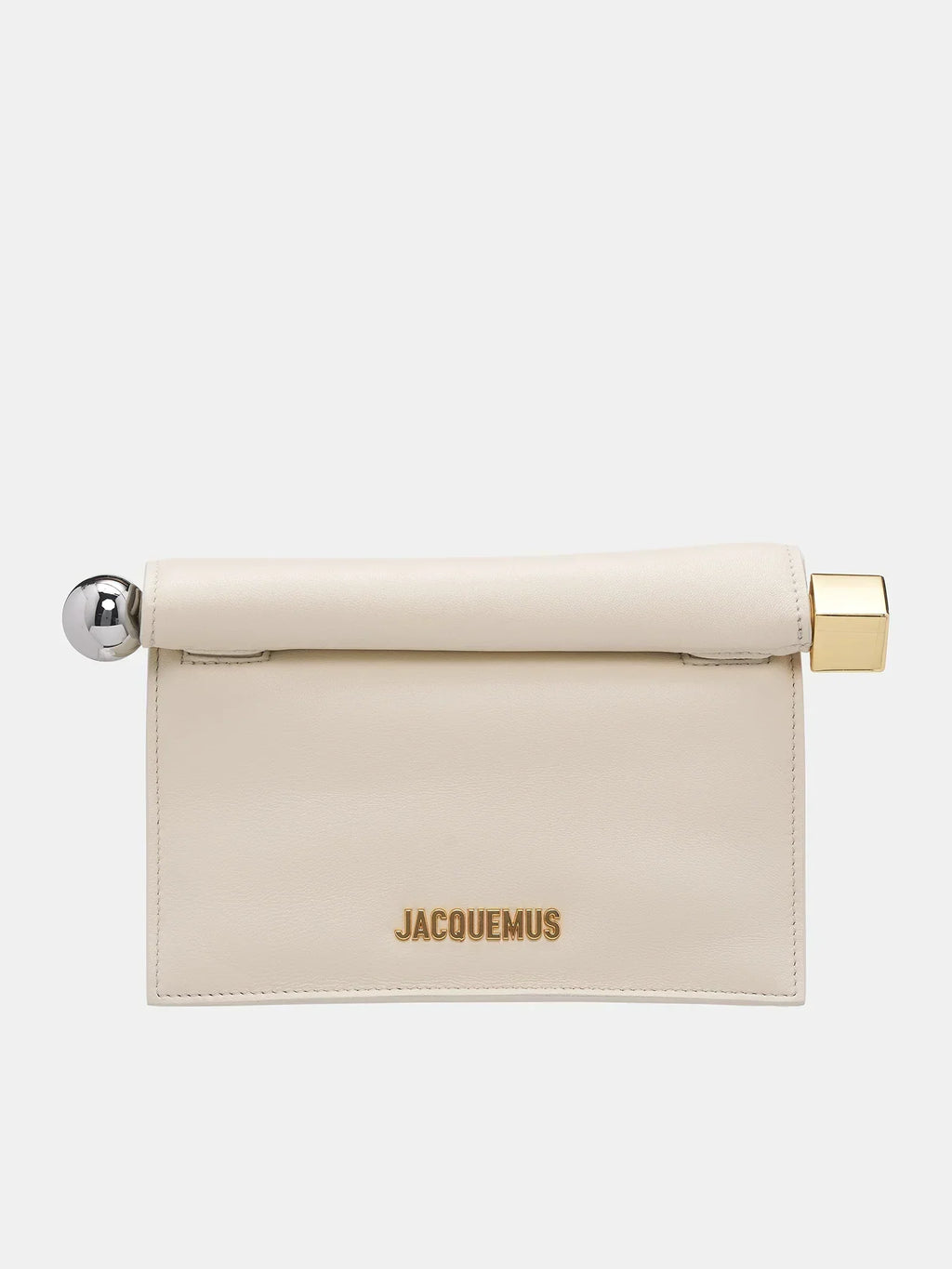 JACQUEMUS  The Small Rond Carrè Clutch  Mini Take-Out Clutch