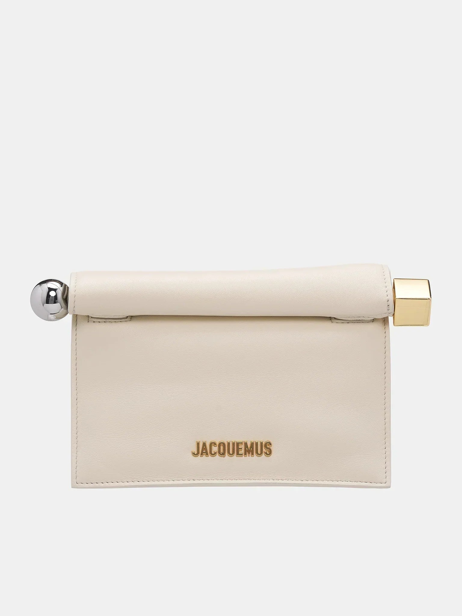 JACQUEMUS  The Small Rond Carrè Clutch  Mini Take-Out Clutch