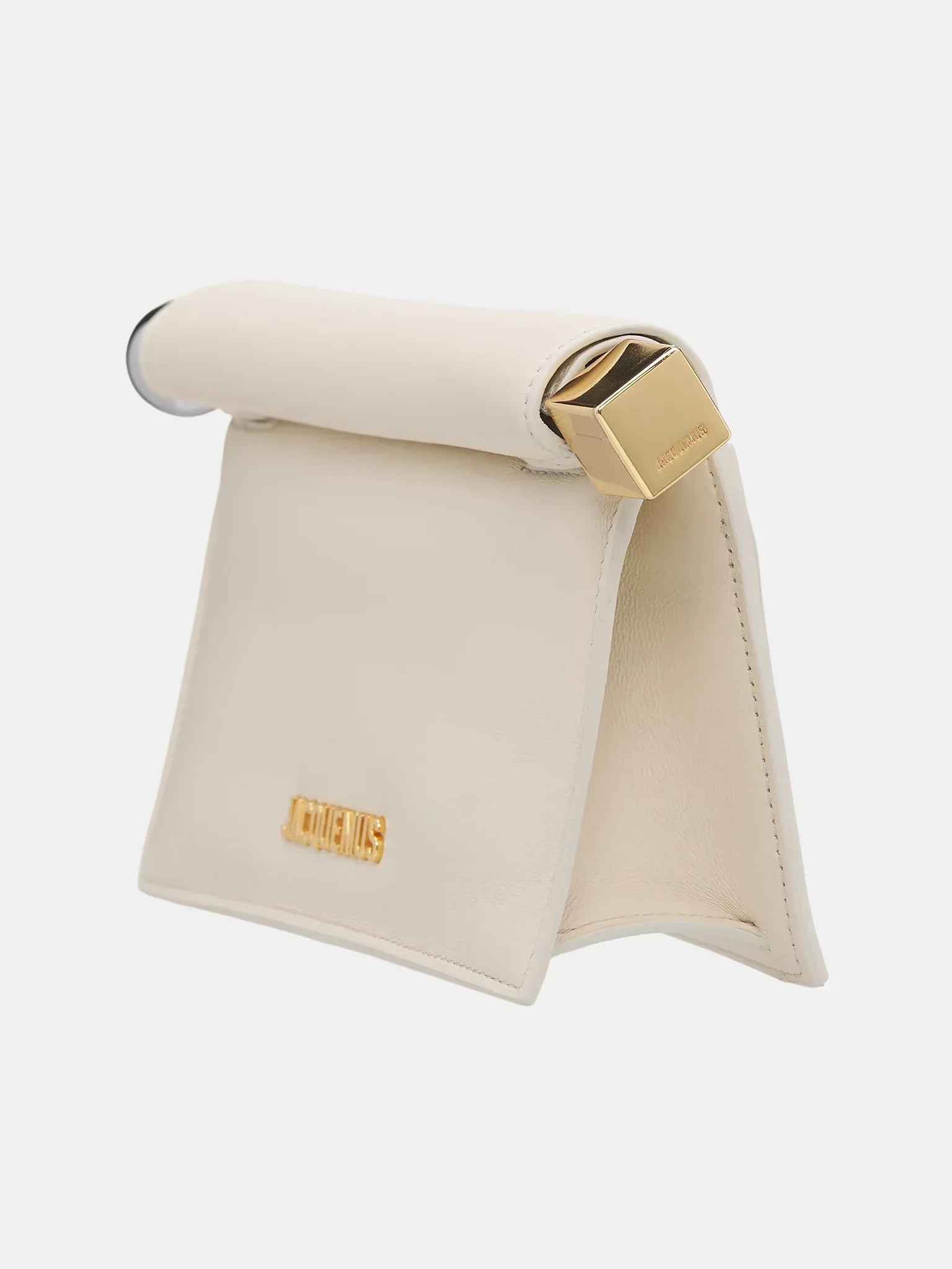 JACQUEMUS  The Small Rond Carrè Clutch  Mini Take-Out Clutch