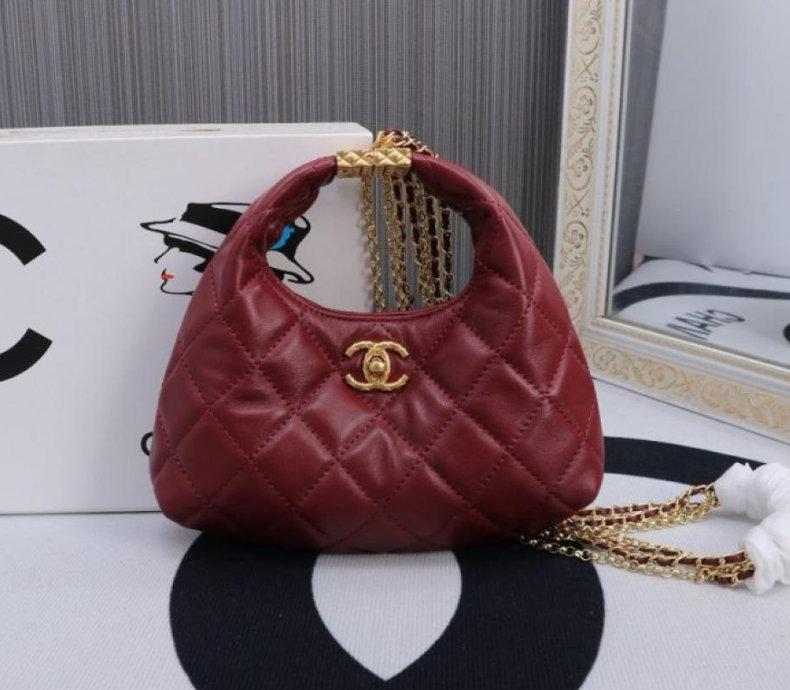 CHANEL Sheepskin Crossbody Handbag