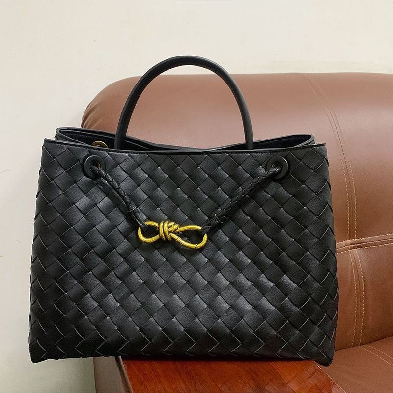 Bottega Veneta Kraft Bag Purse (Black)