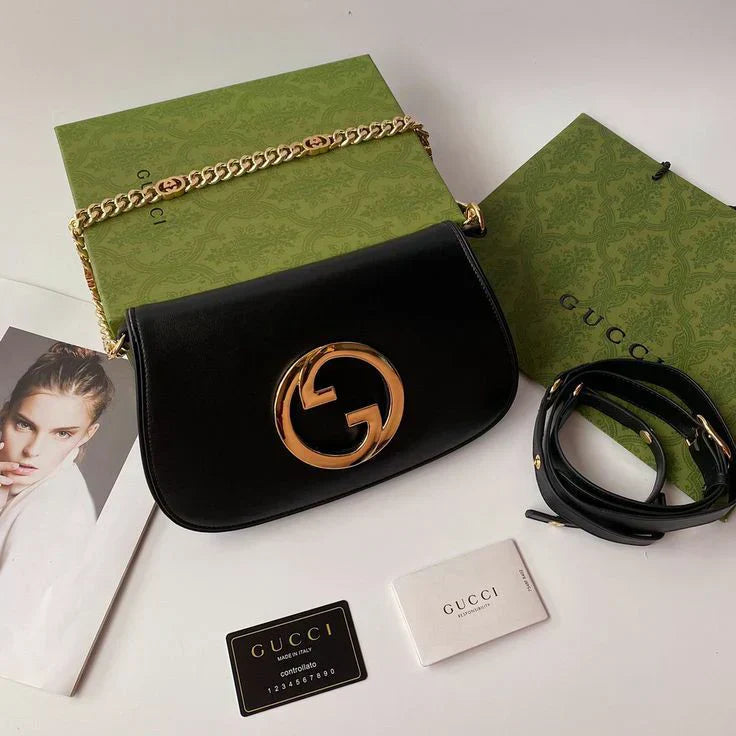 Gucc_I Blondie hand bag With folding box 282
