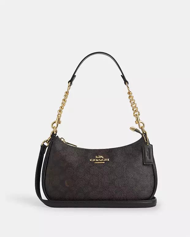 Coach Teri Shoulder Bag Signature Canvas