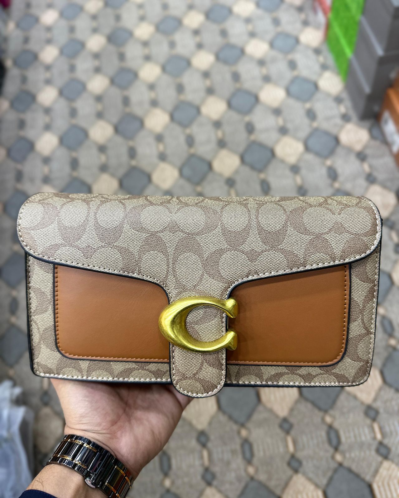 Coach Canvas Tabby  Bag