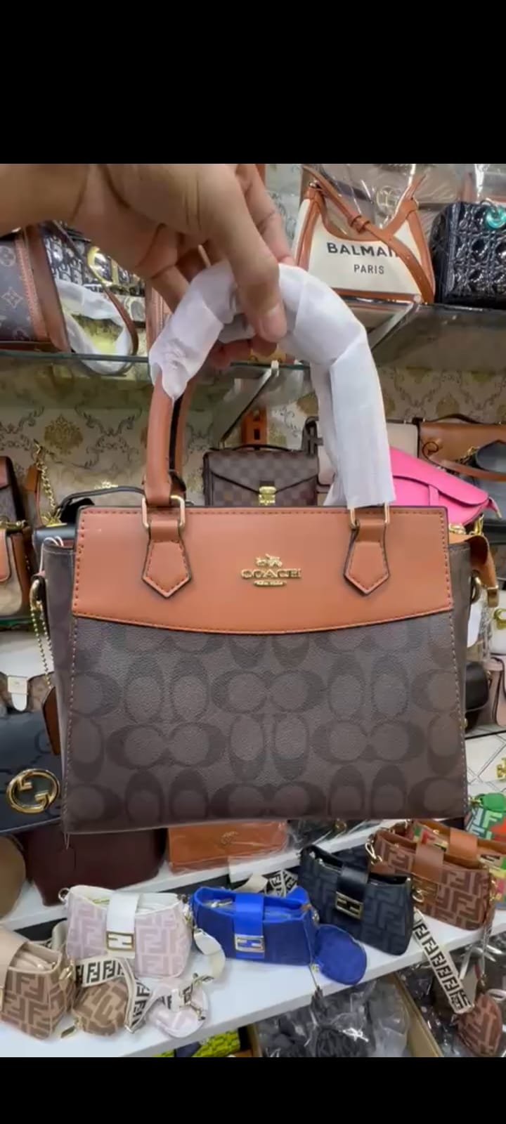 Coach Mini Darcie Carryall in Signature Canvas