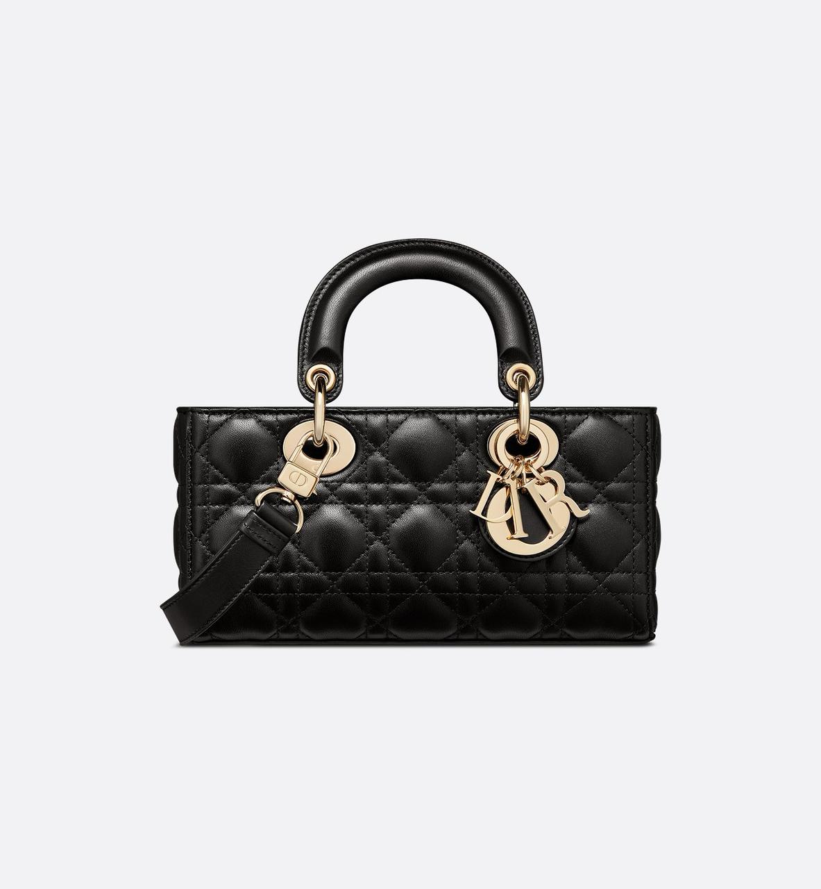 Dior Small Lady D-Joy Bag Black Lambskin Cannage